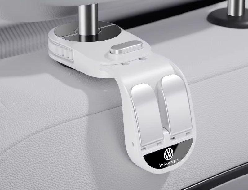 Retractable Dual-Row Car Seat Hooks