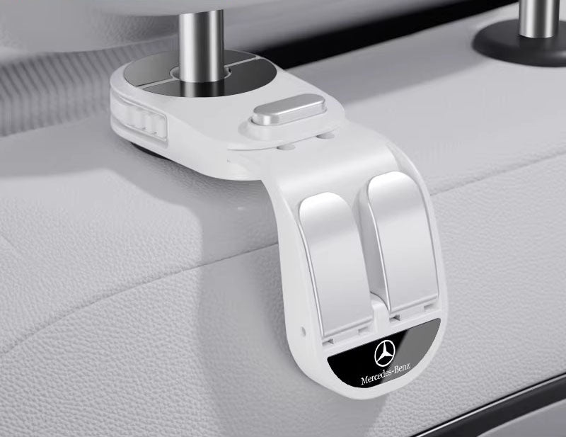 Retractable Dual-Row Car Seat Hooks
