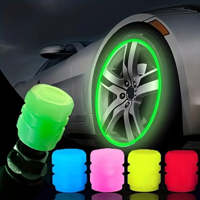 Glow-in-the-Dark Car Tire Valve Cap Set🎉50 Pcs🎉