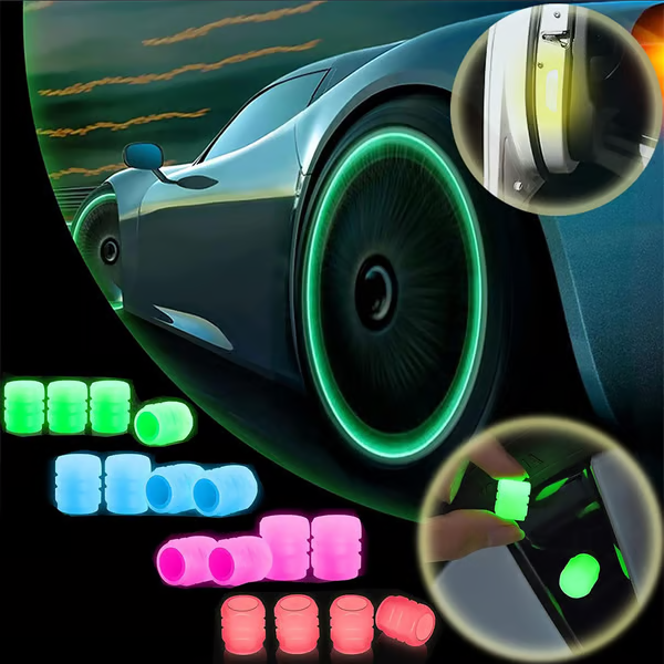 Glow-in-the-Dark Car Tire Valve Cap Set🎉50 Pcs🎉